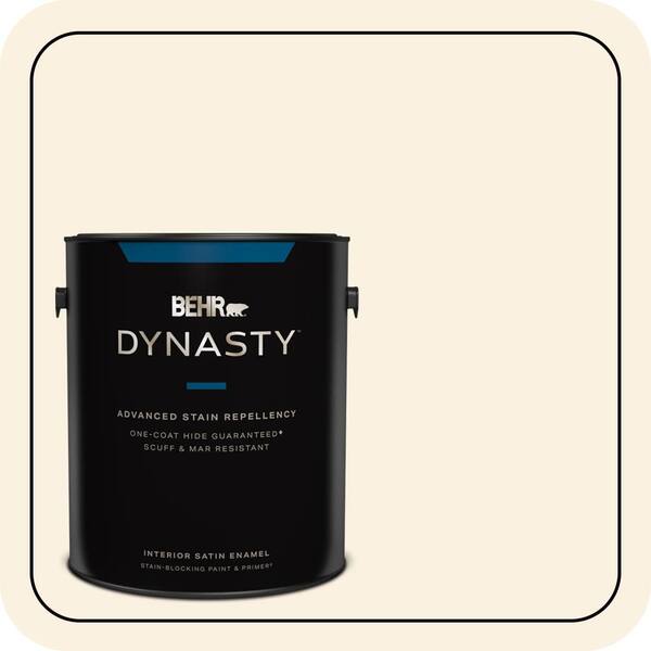 BEHR DYNASTY 1 gal. #PWN-13 Fine Porcelain Satin Enamel Interior Stain-Blocking Paint and Primer