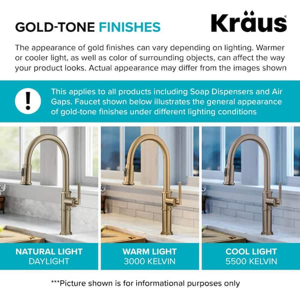 KRAUS Urbix Double Handle Industrial Bridge Kitchen Faucet with