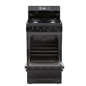 20 in. 2.42 cu. ft. Gas Range in Black