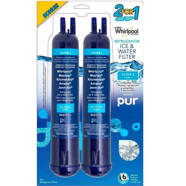 Whirlpool Push Button Water Filter 2-pack-DISCONTINUED