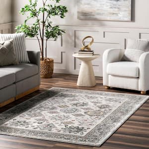 Malinda Traditional Bordered Beige 7 ft. 10 in. x 10 ft. Area Rug