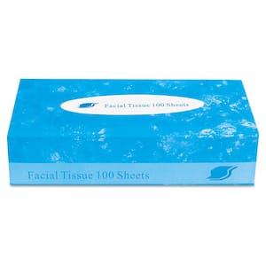 2-Ply White Boxed Facial Tissue (100 Sheets/Box)