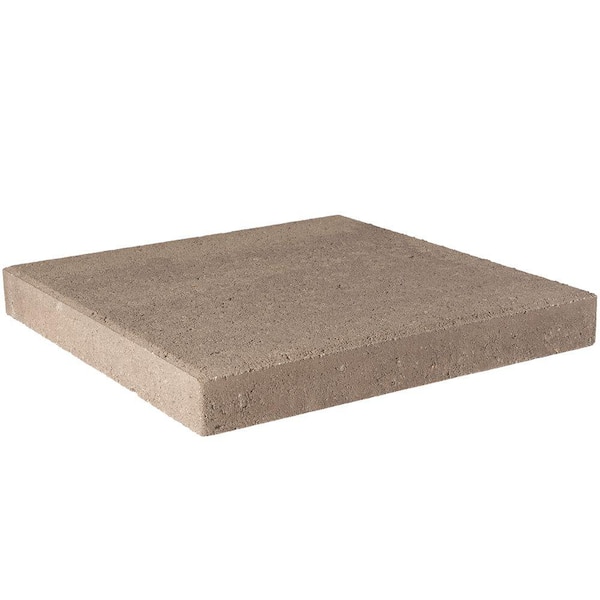 Pavestone 16 in. x 16 in. x 1.75 in. Pecan Square Concrete Step Stone