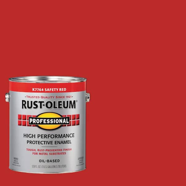 Rust-Oleum Professional 1 gal. High Performance Protective Enamel Gloss Safety Red Oil-Based Interior/Exterior Paint
