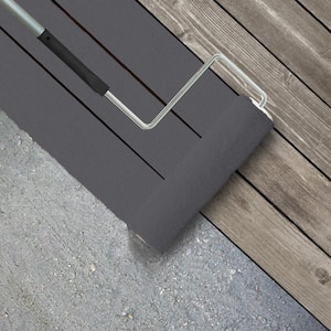 1 gal. #T16-15 Charcoal Plum Textured Low-Lustre Enamel Interior/Exterior Porch and Patio Anti-Slip Floor Paint