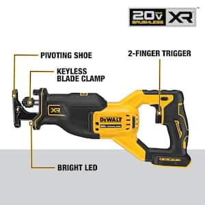 20V MAX XR Cordless Brushless Reciprocating Saw (Tool Only)