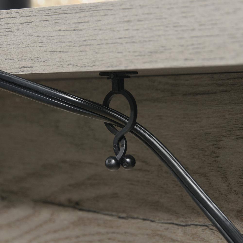 Mystic Oak Multifunctional Computer Desk with File Storage