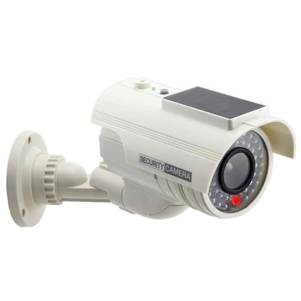 COP Security Solar Powered Fake Dummy Security Camera - White