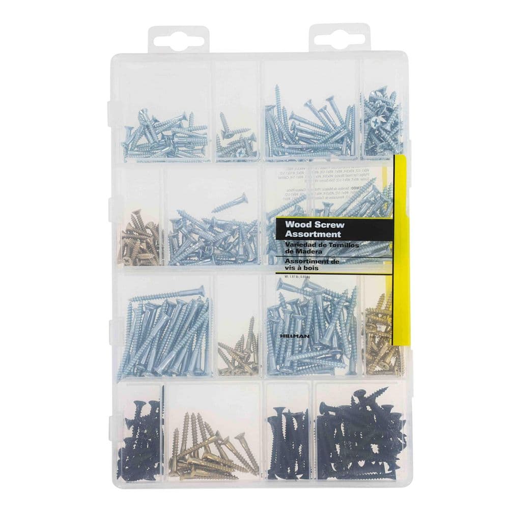 Zinc Wood Screw Assorted Kit (360-Pack) price history on PriceWatchPro