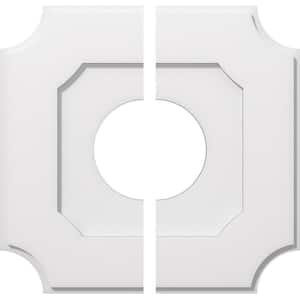 1 in. P X 12 in. C X 20 in. OD X 7 in. ID Locke Architectural Grade PVC Contemporary Ceiling Medallion, Two Piece