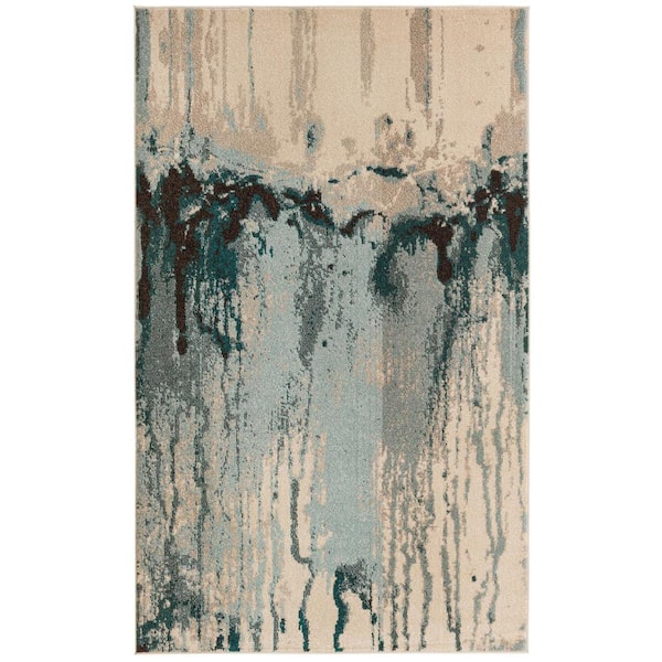 Estrella Sebastia Light Blue 5' 0 x 8' 0 Area Rug