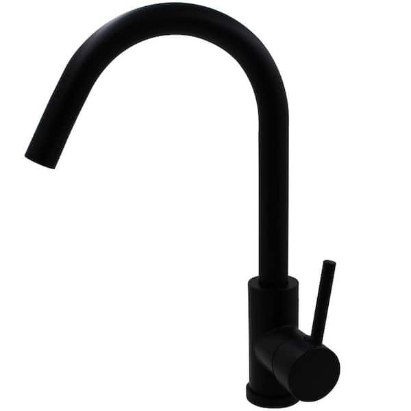 Novatto TUMA Single Handle Pivotal Bar Faucet in Matte Black