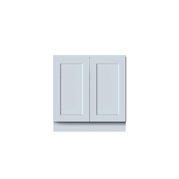 33 in W x 24in D x 34. 5in H Plywood Ready to Assemble Floor Base Kitchen Cabinet in Dove Gray with Full Overlay Design