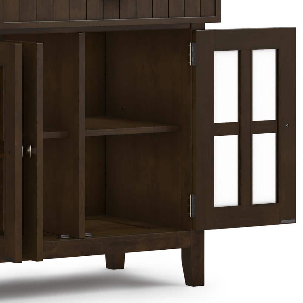 Acadian 60'' Brunette Brown Solid Wood Sideboard Buffet