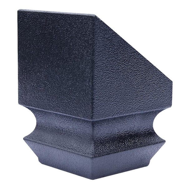 EVERMARK Stair Parts 1/2 in. Matte Black Slip N Grip Angle Shoe for Stair Remodel