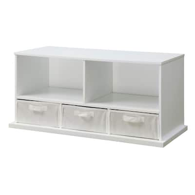 ClosetMaid 44 in. H x 30 in. W x 14 in. D White Wood 3-Cube Storage  Organizer 13502 - The Home Depot