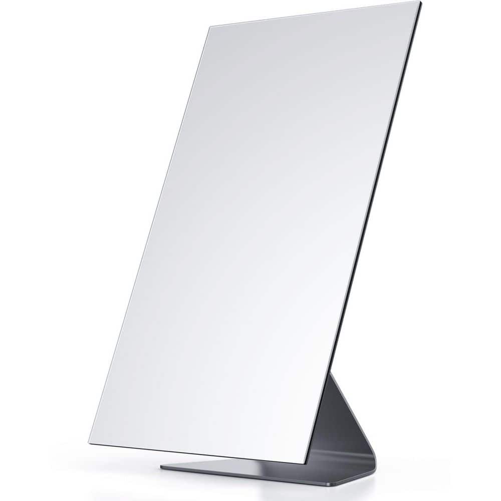 12.2 W x 7 in. H Tabletop Rectangular Desk Mirror, Bathroom Makeup Mirror with Adjustable Tilt and Metal Base price history on PriceWatchPro