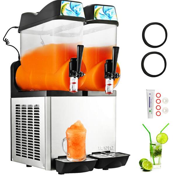 VEVORbrand Commercial Slushy Machine 10L,Margarita Frozen Drink Maker  600W,Automatic Clean Day and Night Modes for Cafes Restaurants Snack Bars