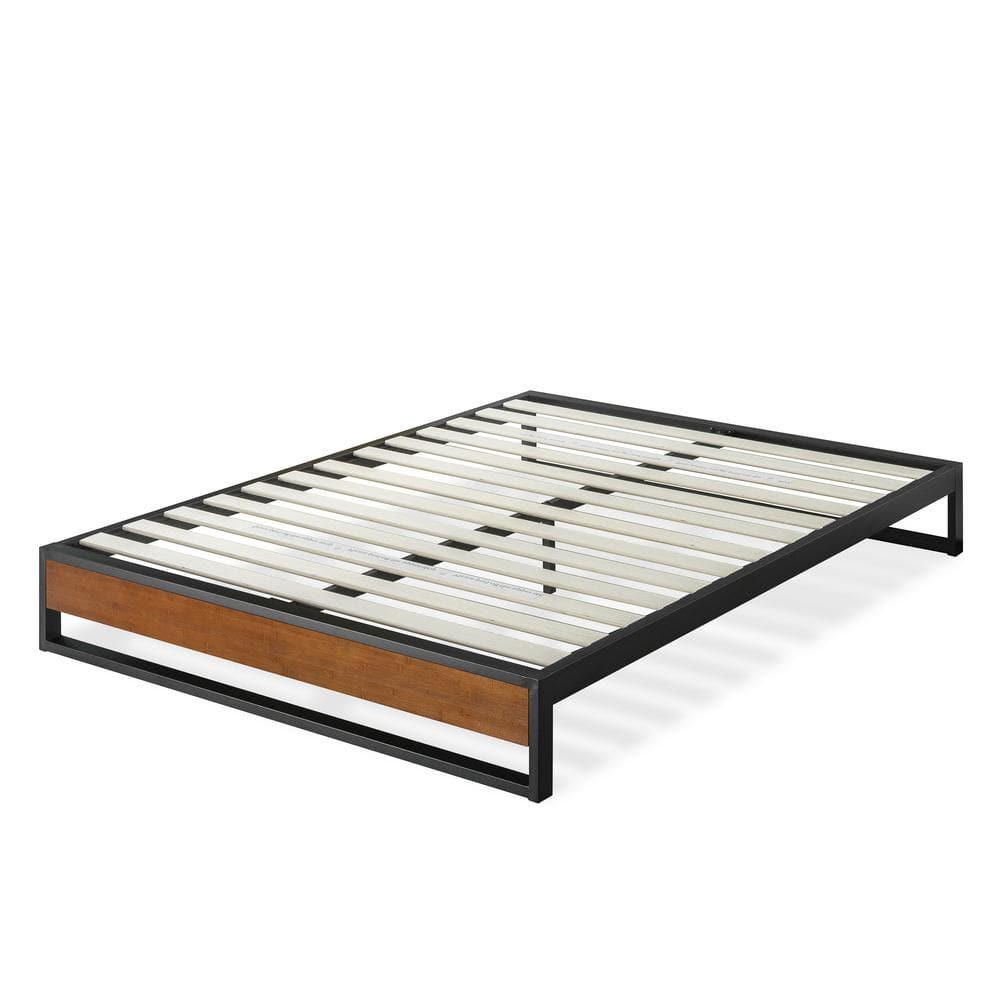GOOD DESIGN Winner Suzanne Brown Queen 10 in. Bamboo and Metal Platforma Bed Frame