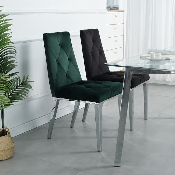 dark green kitchen chairs