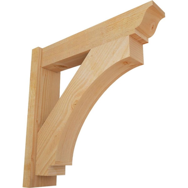 Ekena Millwork 6 in. x 26 in. x 26 in. Douglas Fir Imperial Traditional Rough Sawn Outlooker