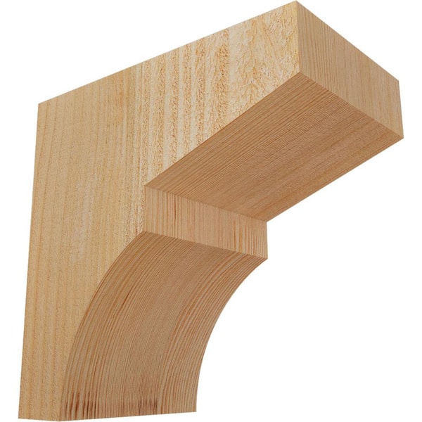 Ekena Millwork 6 in. x 10 in. x 10 in. Douglas Fir Monterey Rough Sawn Corbel