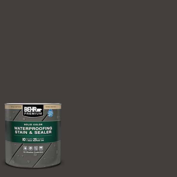 BEHR PREMIUM 1 qt. #MQ1-35 Off Broadway Solid Color Waterproofing Exterior Wood Stain and Sealer