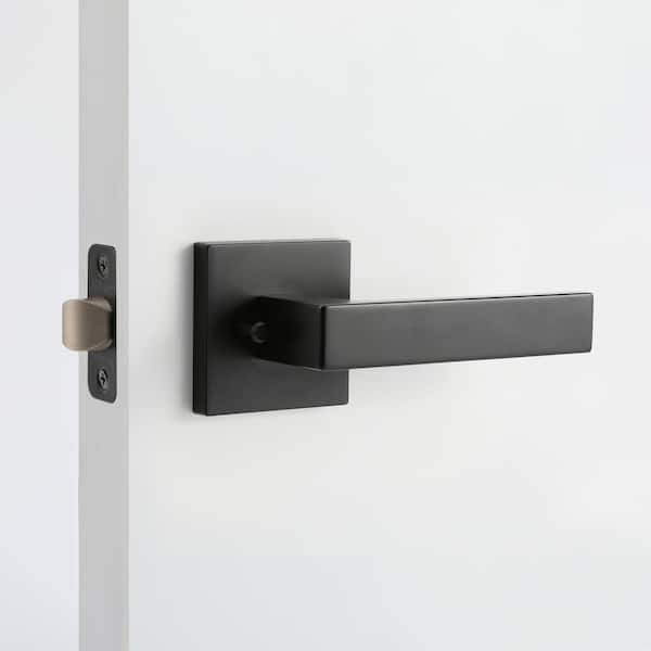 Allen Matte Black Hall/Closet Modern Door Handle (Passage - Left Hand)