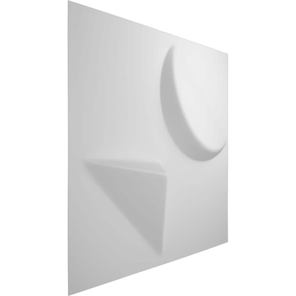 White Textured 3D PVC Decorative Wall Panels 11.88" x 11.88" (10-Pack)
