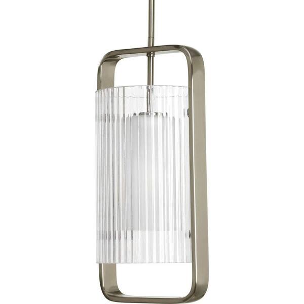 Progress Lighting Coupe Collection 1-Light Brushed Nickel Outdoor Hanging Lantern