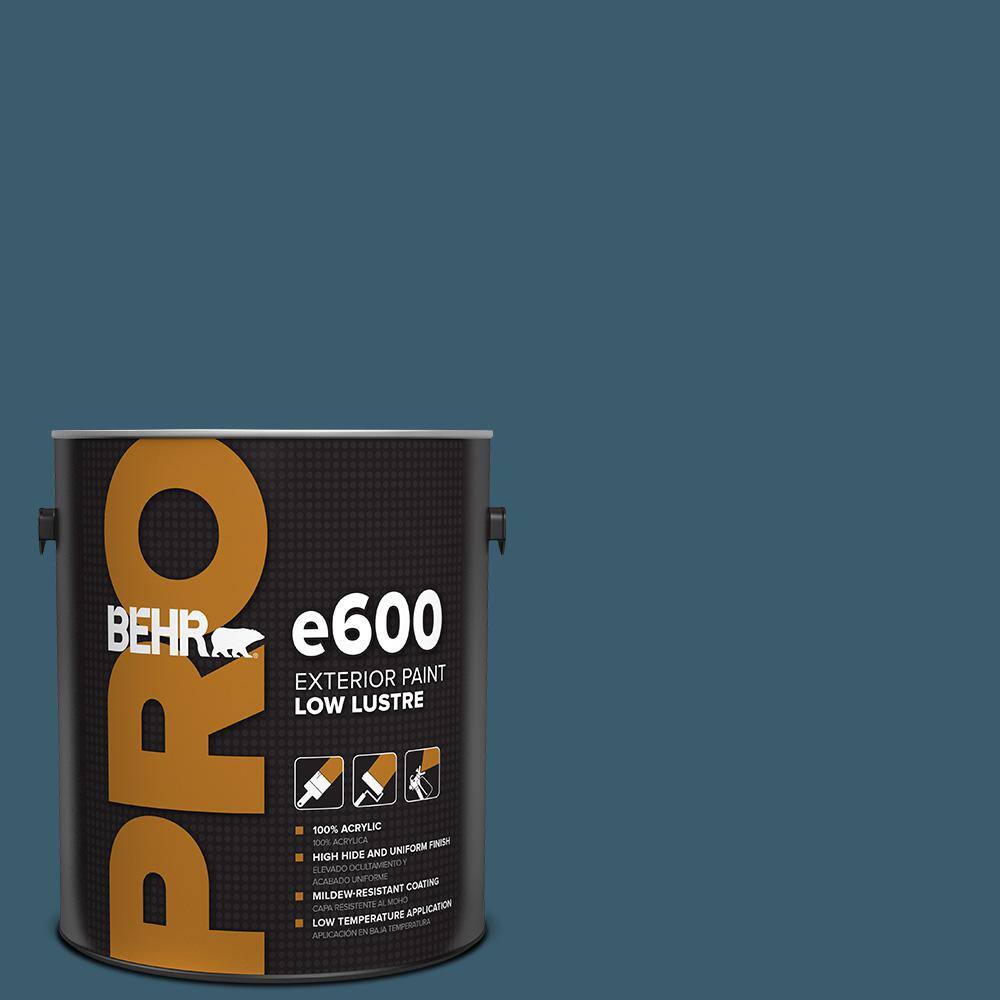 BEHR PRO 1 gal. 550F7 Blue Spell Low Luster Exterior Paint PR62301