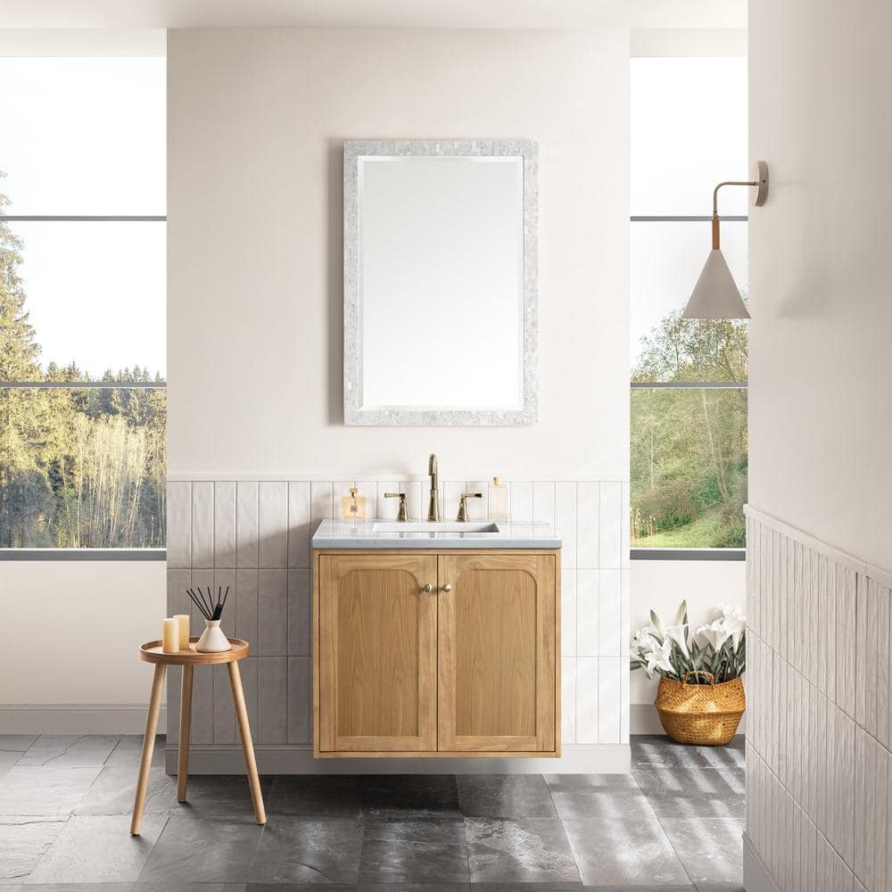 Laurent 30" Light Natural Oak Single Vanity Base