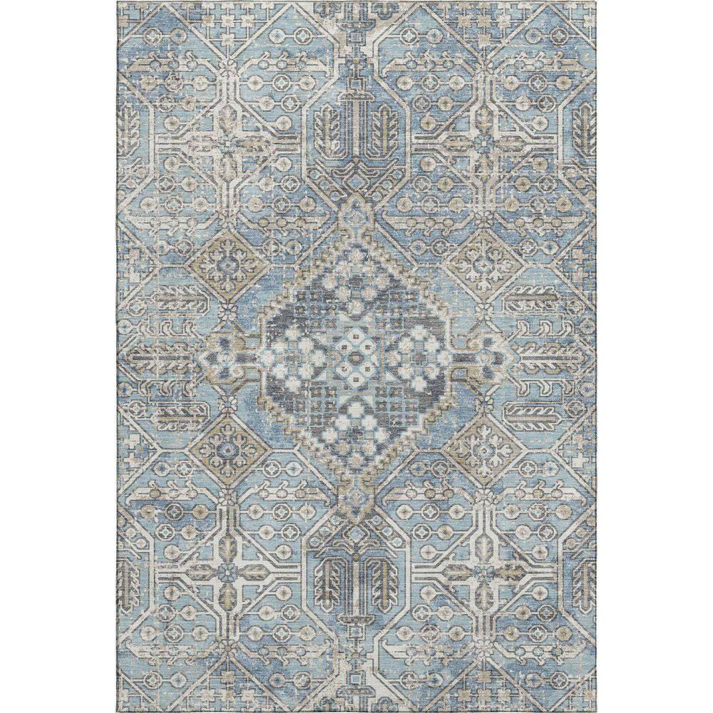 Mayfield Premium Machine Washable Abstract AMF2197 Sky 8 ft. x 10 ft. Area Rug price history on PriceWatchPro