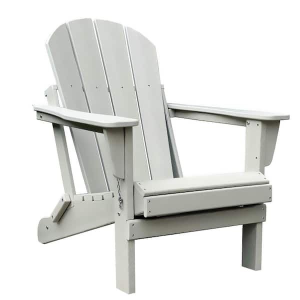 Polydun Sand Folding Plastic Outdoor Adirondack Chair