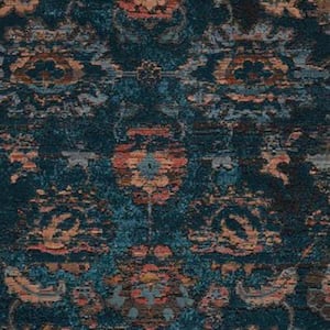 Milana Blue/Blush 5 ft. x 7 ft. 6 in. Oriental Area Rug