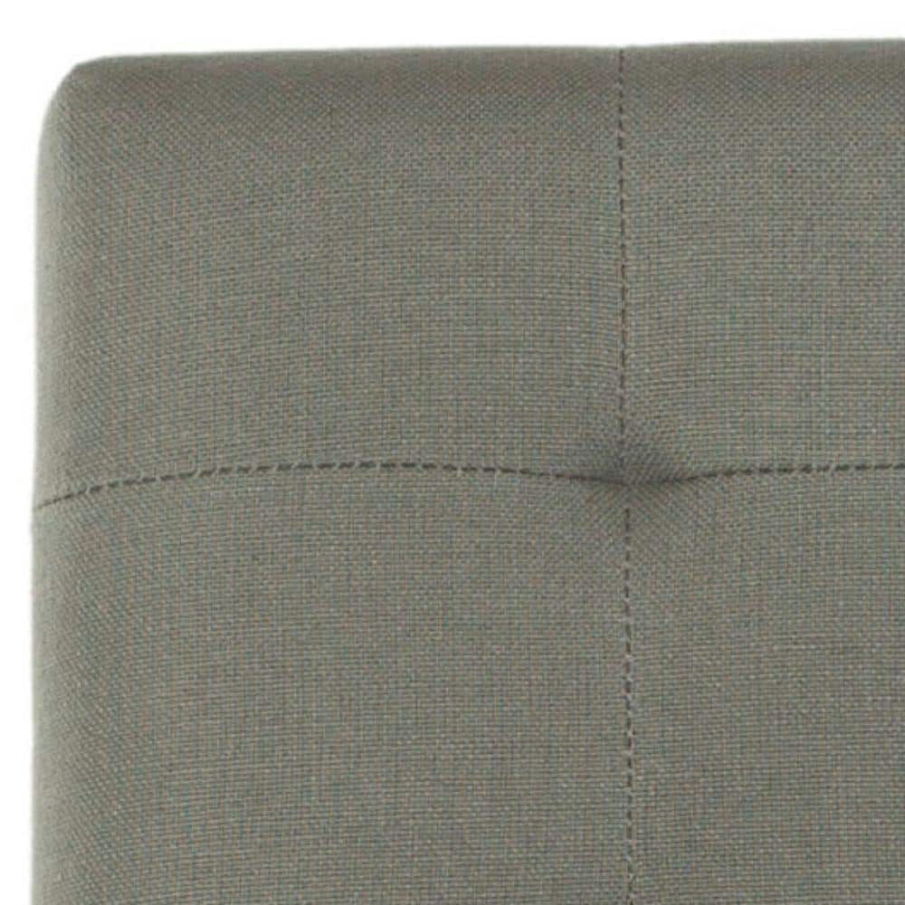Seamist Transitional Leather and Wood 34" Counter Stool with Silver Nailheads
