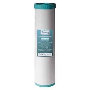 Whole House Iron Manganese Reducing Water Filter Replacement Cartridge, 4.5 in. x 20 in.