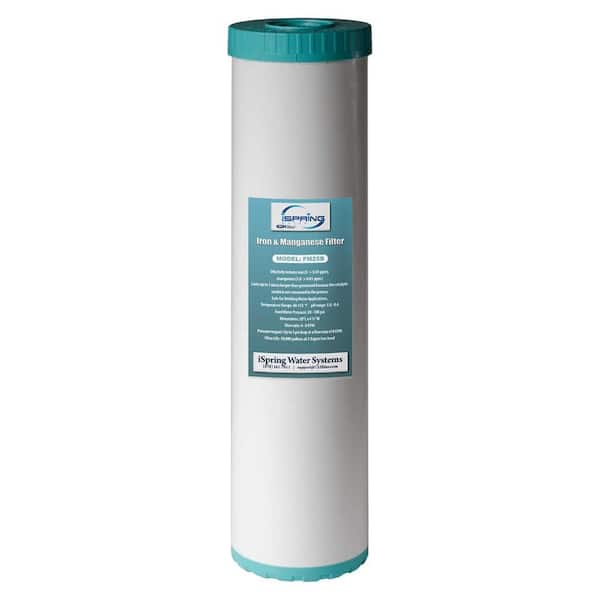 ISPRING Whole House Iron Manganese Reducing Water Filter Replacement Cartridge, 4.5 in. x 20 in.