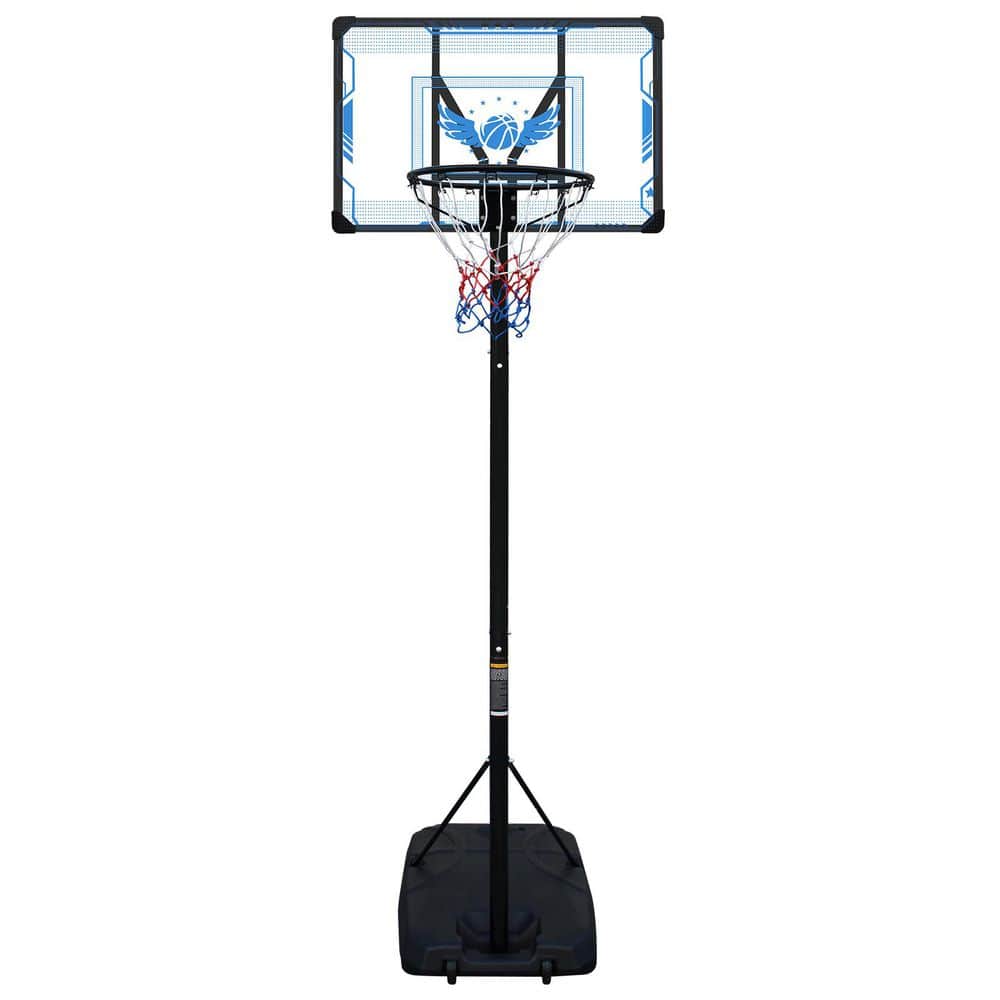 Basketball Goals, Basketball Hoop Adjustable Height 4.74-10 ft. Portable Ba