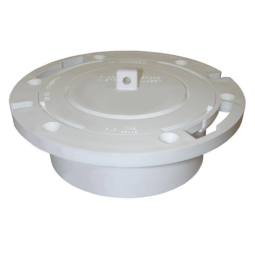 JONES STEPHENS 71/8 in. O.D. Plumbfit PVC Closet (Toilet) Flange with