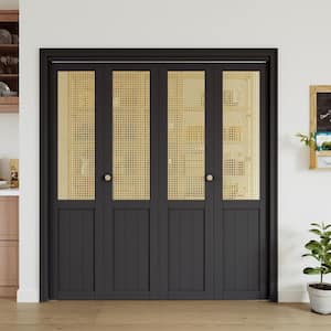 ARK DESIGN 48 in. x 80 in. Paneled Solid Core White Finished Wood