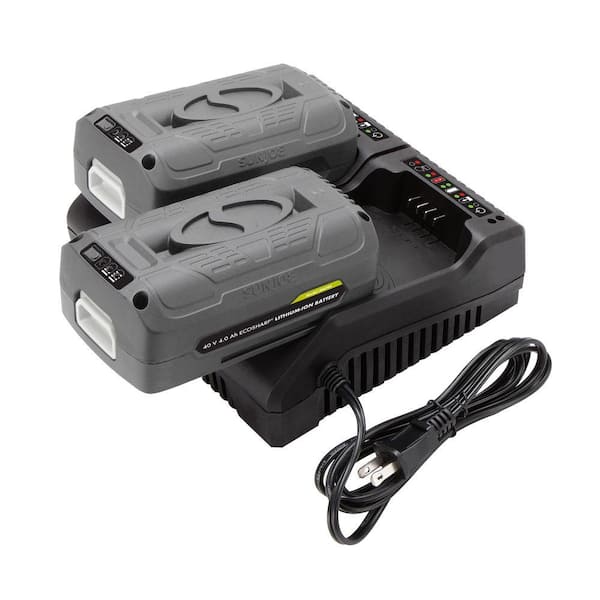 Snow Joe Dual Port Charger for 40 V Ecosharp Lithium-ion Battery for sale online