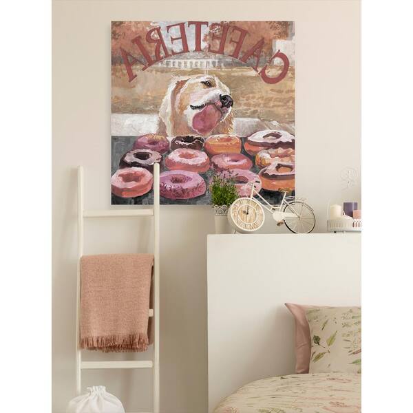 Marmont Hill Apollo Likes Donuts Painting Print on Wrapped Canvas