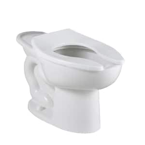 Madera FloWise 16-1/2 in. High EverClean Slotted Rim Back Spud Elongated Flush Valve Toilet Bowl Only in White