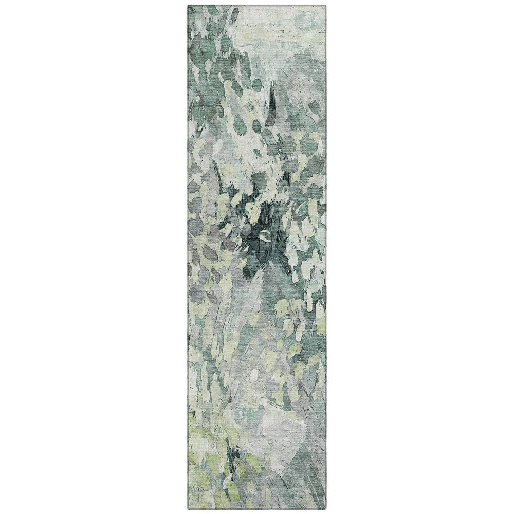 Chantille Machine Washable Indoor/Outdoor Abstract ACN2736 Mint 2 ft. x 7 ft. Runner Rug price history on PriceWatchPro