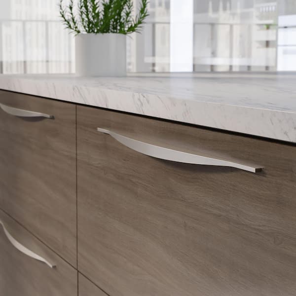 12-5/8 in. (320 mm) Modern Brushed Nickel Cabinet Finger Pull