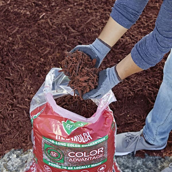 Earthgro - 1.5 cu. ft. Red Wood Shredded Bagged Mulch