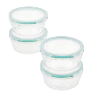 Performance Glass 4-Piece Round Food Storage Containers, 22 lbs., Set