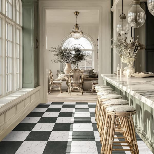 Tuxedo Noir 22 MIL x 38 in. L x 18 in. W Luxury Waterproof Click Lock Luxury Vinyl Plank Flooring (24.29 sq. ft. /Case)