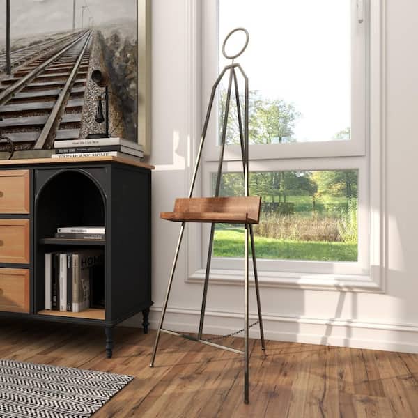 Litton Lane Black Metal Large Free Standing Adjustable Display